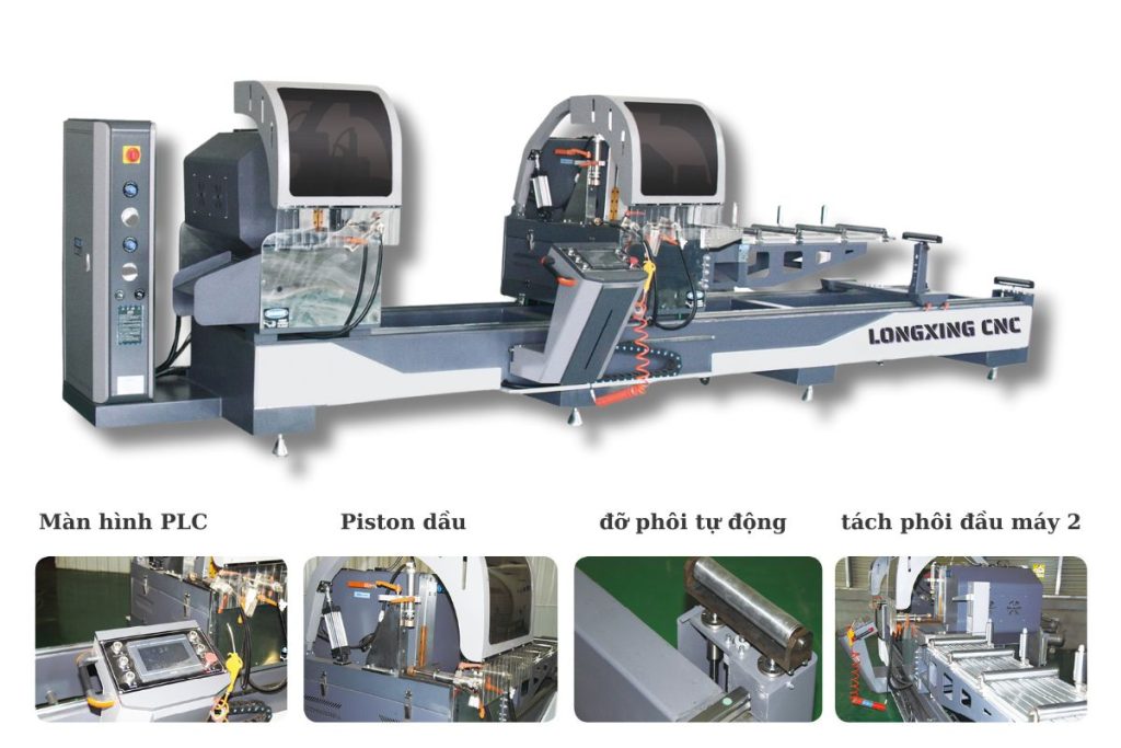 Jinan tích hợp công nghệ 4.0 vào máy cắt nhôm 2 đầu